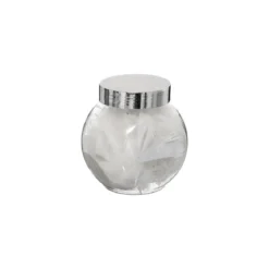 ACCESSOIRE BOCAL PLUMES PAILLETTE BLANC ARGENT