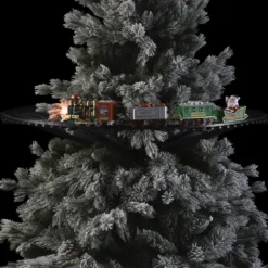ACCESSOIRE VILLAGE DE NOEL TRAIN 23 PIECES LUMINEUX MUSICAL