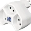 ADAPTATEUR MULTIPLE MANTA 3XT13 ROTATIF A 320 DEGRES BLANC