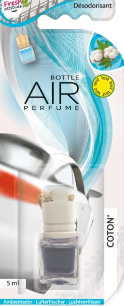 AIR PERFUME DESODORISANT FLACON COTON 5ML