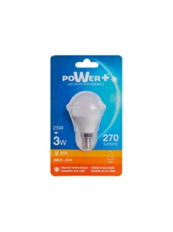 AMP.LED E14 3W 25W G45 LIC