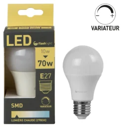 AMPOULE LED A60 E27 10W AVEC VARIATEUR