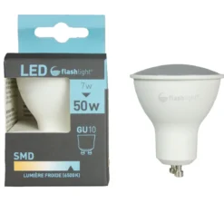 AMPOULE LED BLANC FROID SPOT GU10 7W