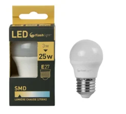 AMPOULE LED BOULE E27 3W