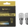 2 AMPOULES FOUR E14 15W