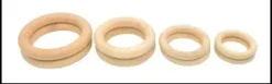 ANNEAUX BOIS POUR MACRAME 4 A 7CM X8 PIECES