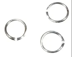 ANNEAUX DE LIAISON RONDS ARGENT 5 MM X 100 PCS