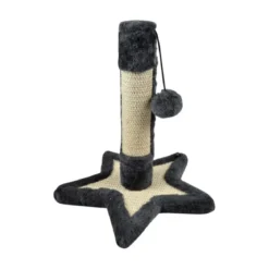 ARBRE A CHATON SOCLE ETOILE ET JOUET 30X33CM ANTHRACITE