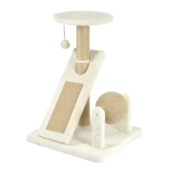 ARBRE A CHAT STATION DE JEU AVEC JOUET ET GRIFFOIRS H.54CM