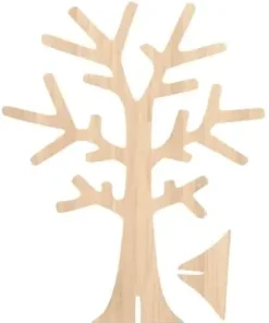 ARBRE BOIS POUR BIJOUX 22 X 18 X 0.3 CM