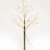 ARBRE EXTERIEUR GIVRE 120 LEDS BLANC CHAUD H.150CM