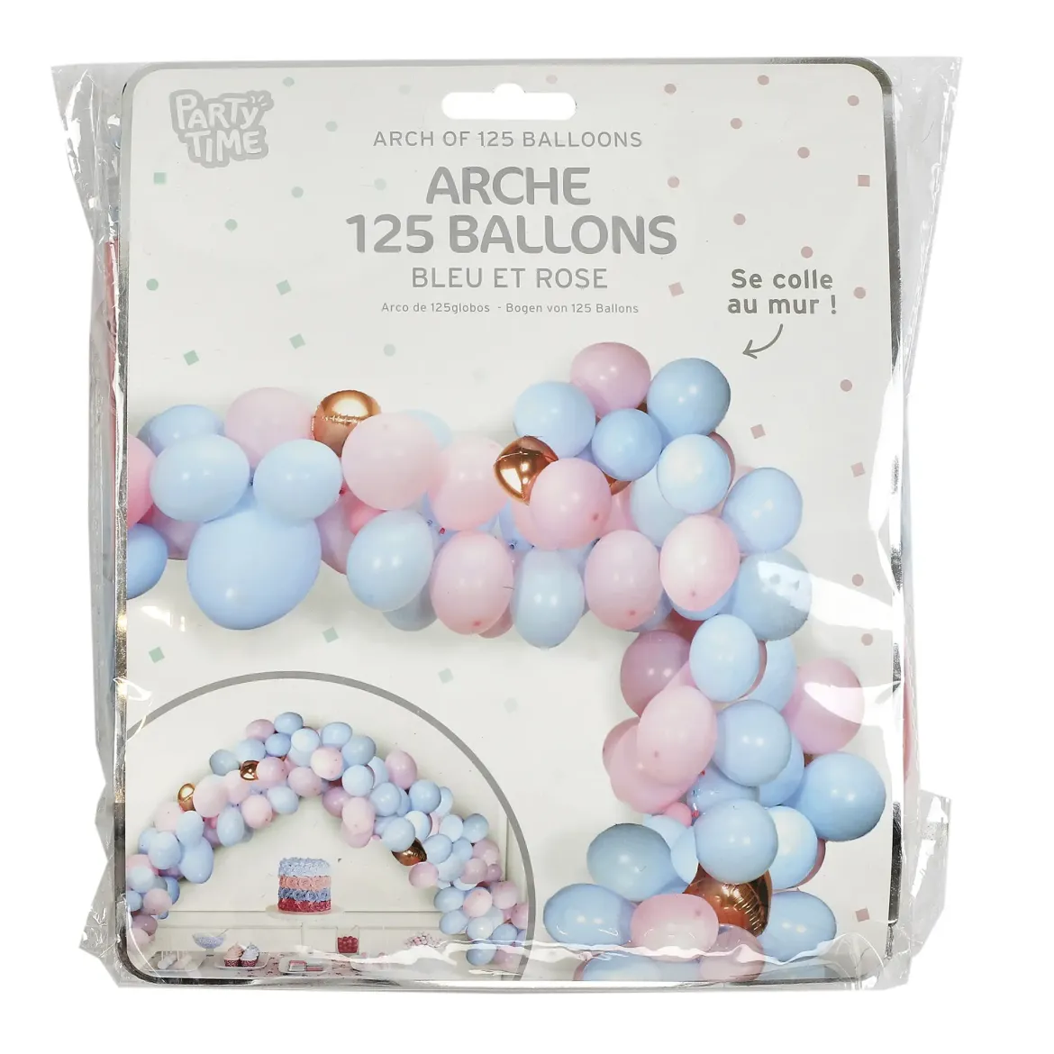 ARCHE BABY SHOWER 125 BALLONS