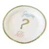 ASSIETTE CARTON GENDER REVEAL 18CM 300G X6 PIECES