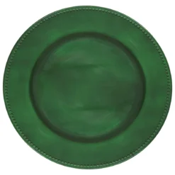 ASSIETTE DE PRESENTATION BILLES VERT 33CM