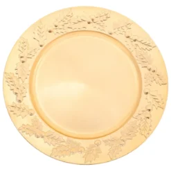 ASSIETTE DE PRESENTATION HOUX DORE D.33CM