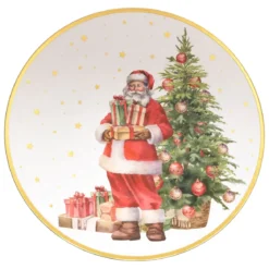 ASSIETTE DE PRESENTATION PERE NOEL D.33CM