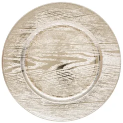 ASSIETTE DE PRESENTATION RONDE BOIS OR D.33CM