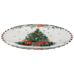 ASSIETTE DE PRESENTATION SAPIN CADEAU 33CM