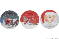 ASSIETTE METAL 33CM MOTIF NOEL