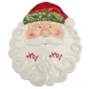 ASSIETTE VISAGE PERE NOEL 23.5X20.5CM