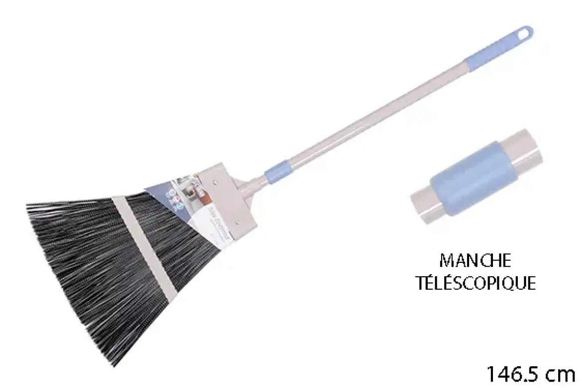 BALAI EXTERIEUR PLASTIQUE BICOLORE GREGE BLE