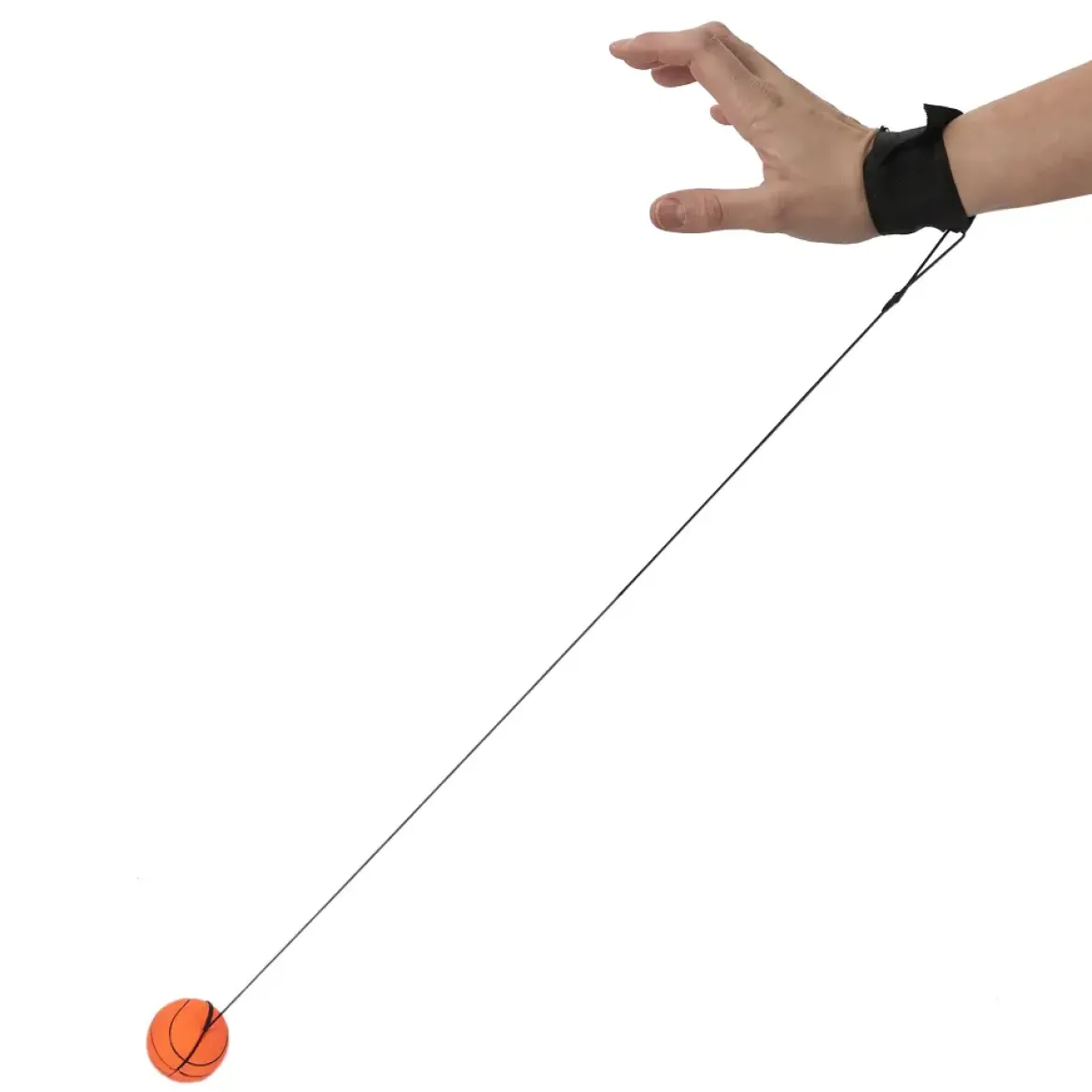 BALLE REBONDISSANTE AVEC ELASTIQUE 6.3CM
