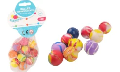 10 BALLES REBONDISSANTES 25MM