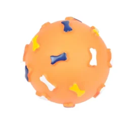 BALLE VINYLE MOTIFS OS SONORE ORANGE D.12CM