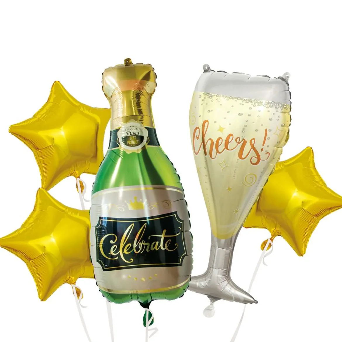 BALLON ALLUMINIUM CHAMPAGNE X4