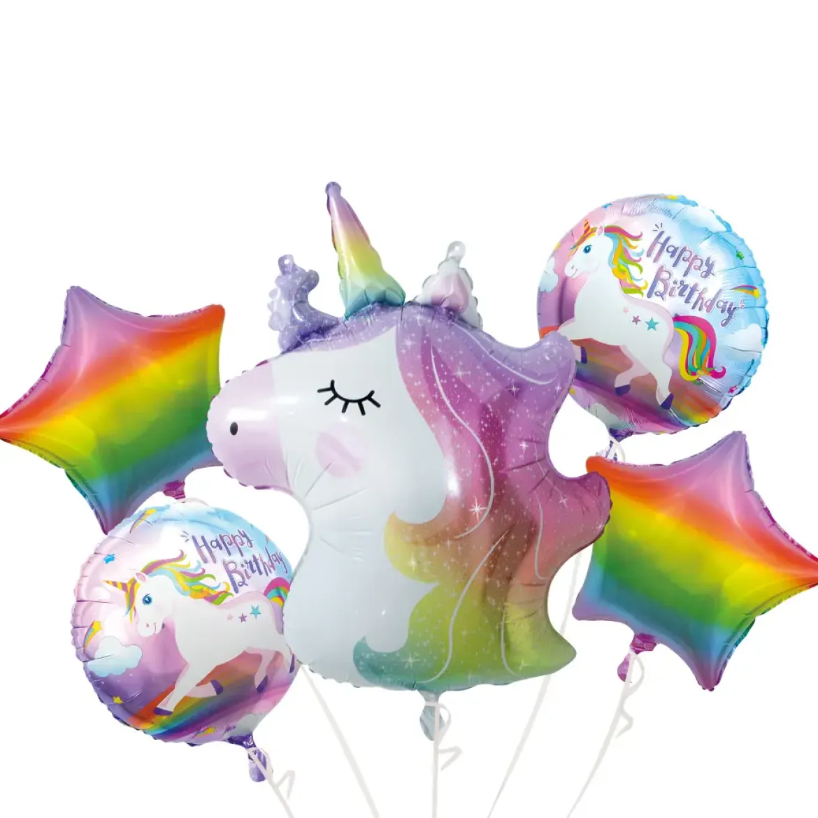BALLON ALLUMINIUM LICORNE X4