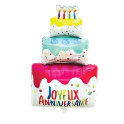 BALLON ALUMINIUM GATEAU ANNIVERSAIRE 103CM