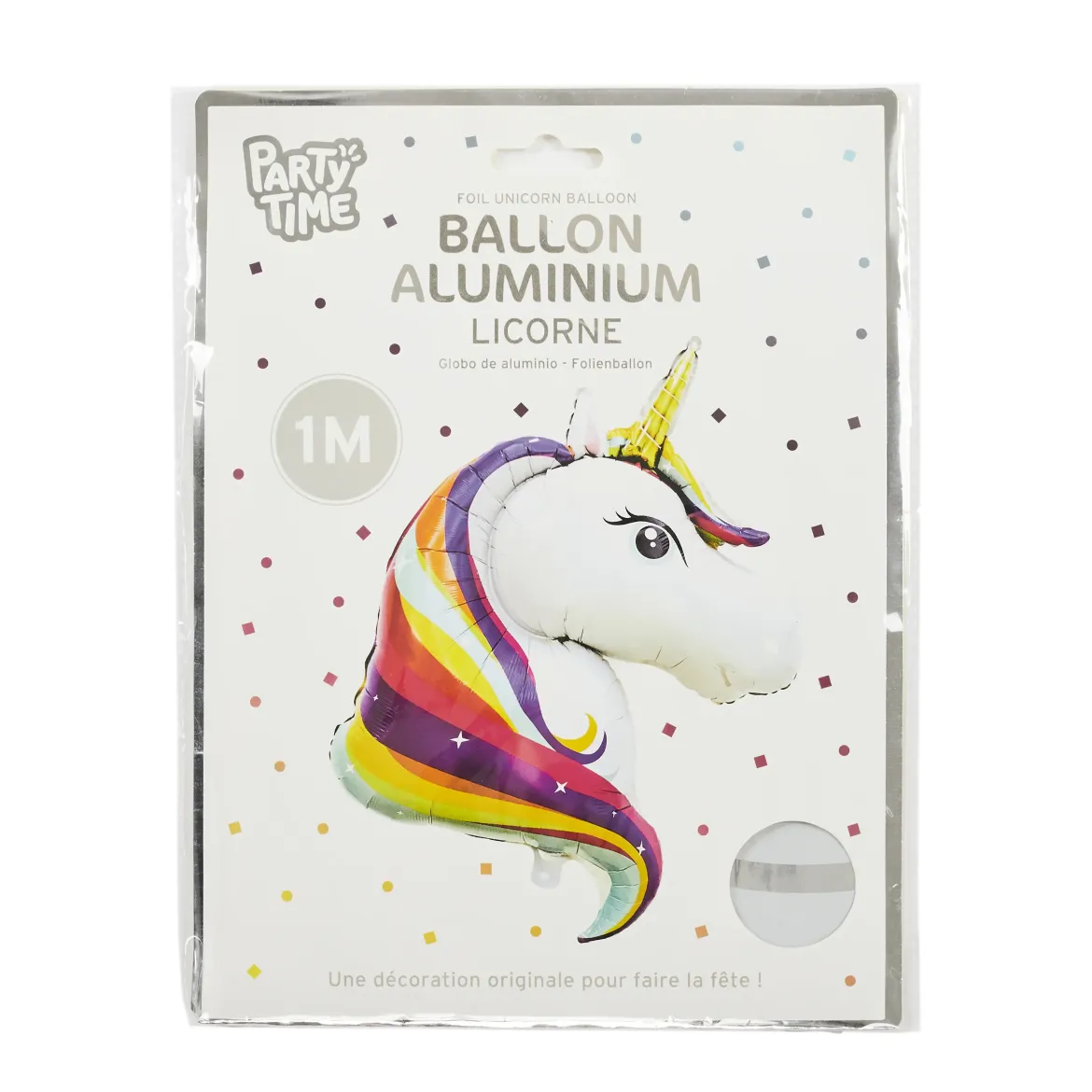 BALLON ALUMINIUM LICORNE 100CM
