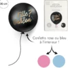 BALLON CONFETTIS BABY SHOWER
