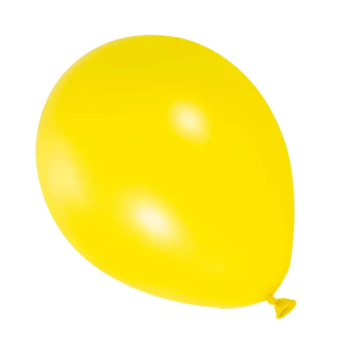 BALLON JAUNE PASTEL N12 X10PCS