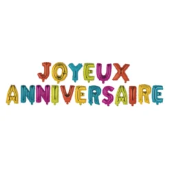 BALLON JOYEUX ANNIVERSAIRE X14