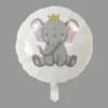 BALLON METALLIQUE ELEPHANT D.45CM