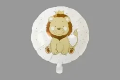 BALLON METALLIQUE LION D.45CM