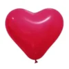 BALLON OPAQUE FORME COEUR X8 PIECES ROUGE