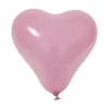 BALLON OPAQUE FORME COEUR X8 PIECES ROSE