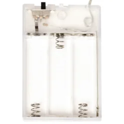 BARRIERE BLANC ROUGE 44 LEDS VILLAGE DE NOEL