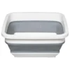 BASSINE CARREE RETRACTABLE 8L BLANC GRIS