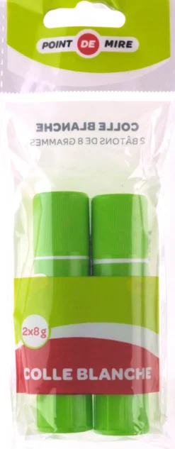 2 BATONS COLLE BLANCHE 8 GRAMMES