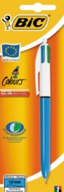 BILLE RETRACTABLE 4 COULEURS MOYEN