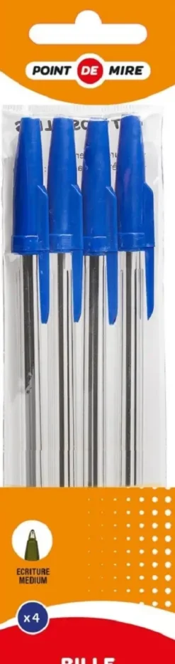 4 BILLES POINTES MOYENNES BLEUES
