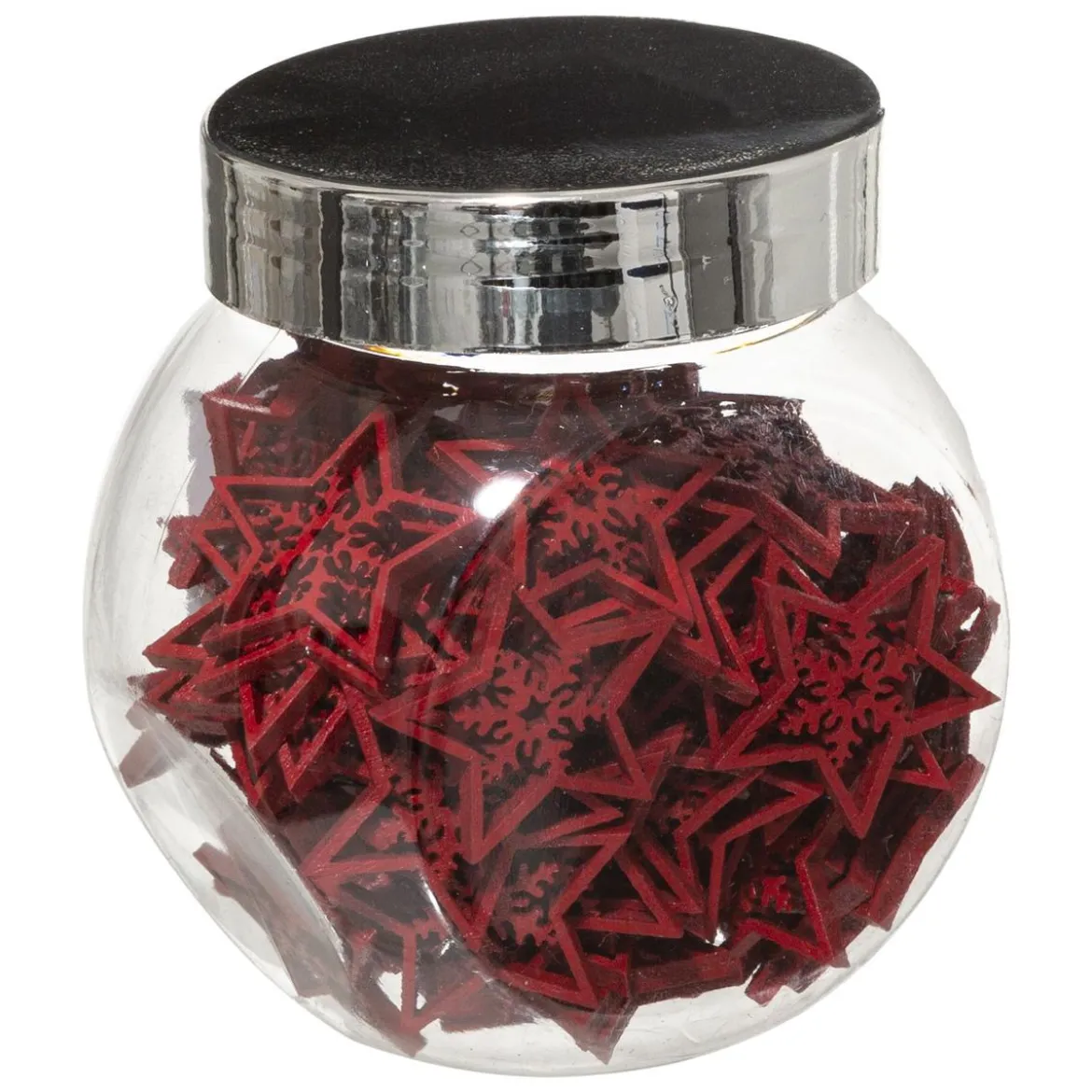 BOCAL ETOILES BOIS ROUGE X100 PIECES