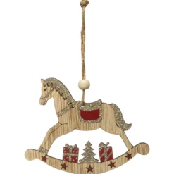 BOIS CHEVAL BASCULE 10CM
