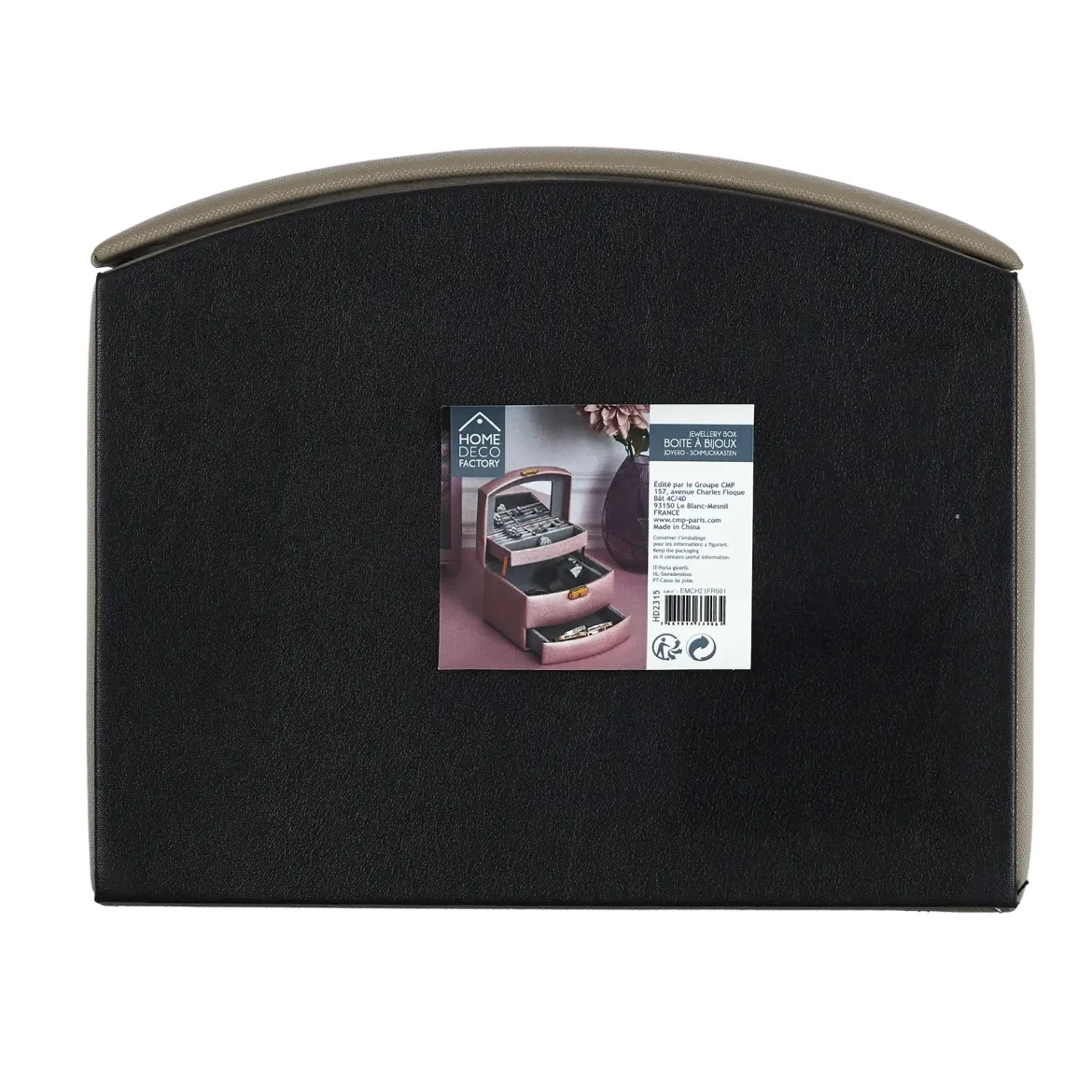 BOITE A BIJOUX MIROIR 3 NIVEAUX