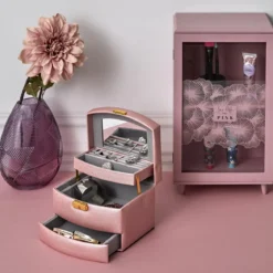 BOITE A BIJOUX MIROIR 3 NIVEAUX