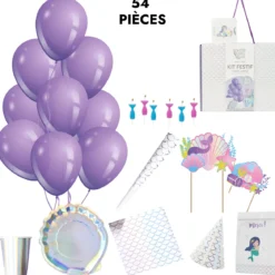 BOITE ANNIVERSAIRE SIRENE 53 PIECES