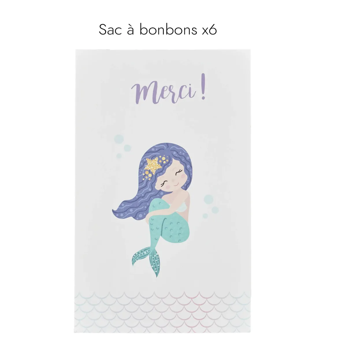 BOITE ANNIVERSAIRE SIRENE 53 PIECES
